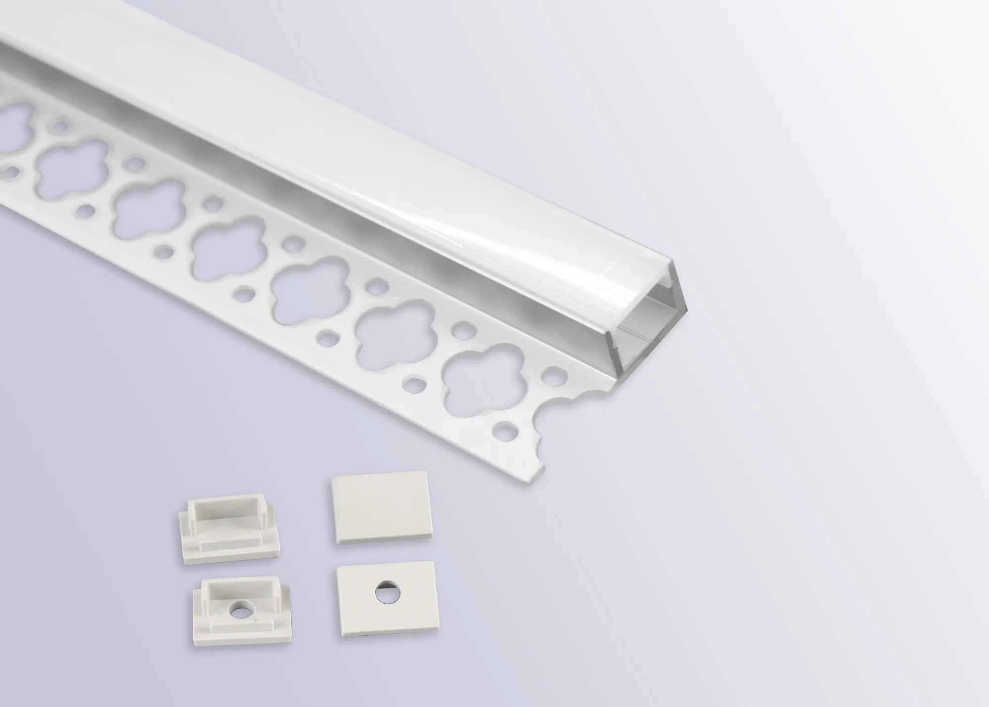 Tiras 2m, 35 x 11mm  Trimless Aluminium Profile With Diffuser And Accessories M8070  Mantra Fusion Tiras LED Profile